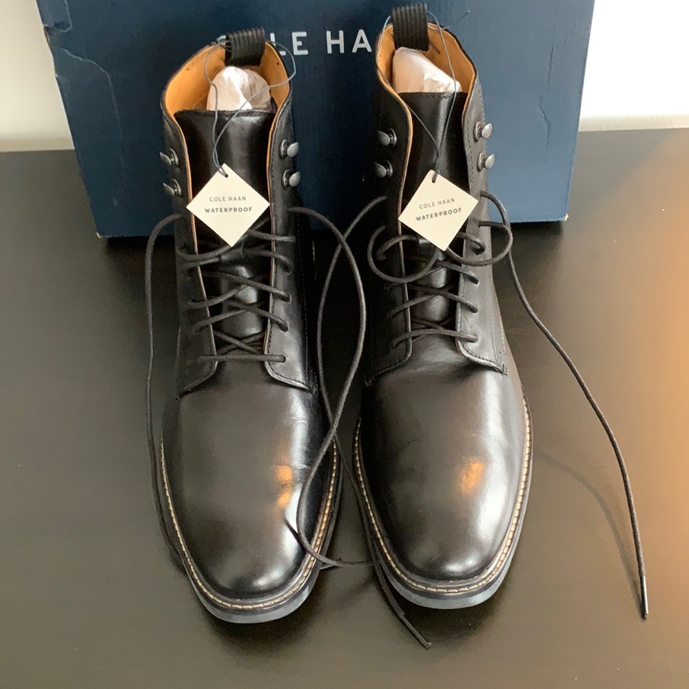 Cole Haan Men's Wagner Grand Plain Toe Boot WP